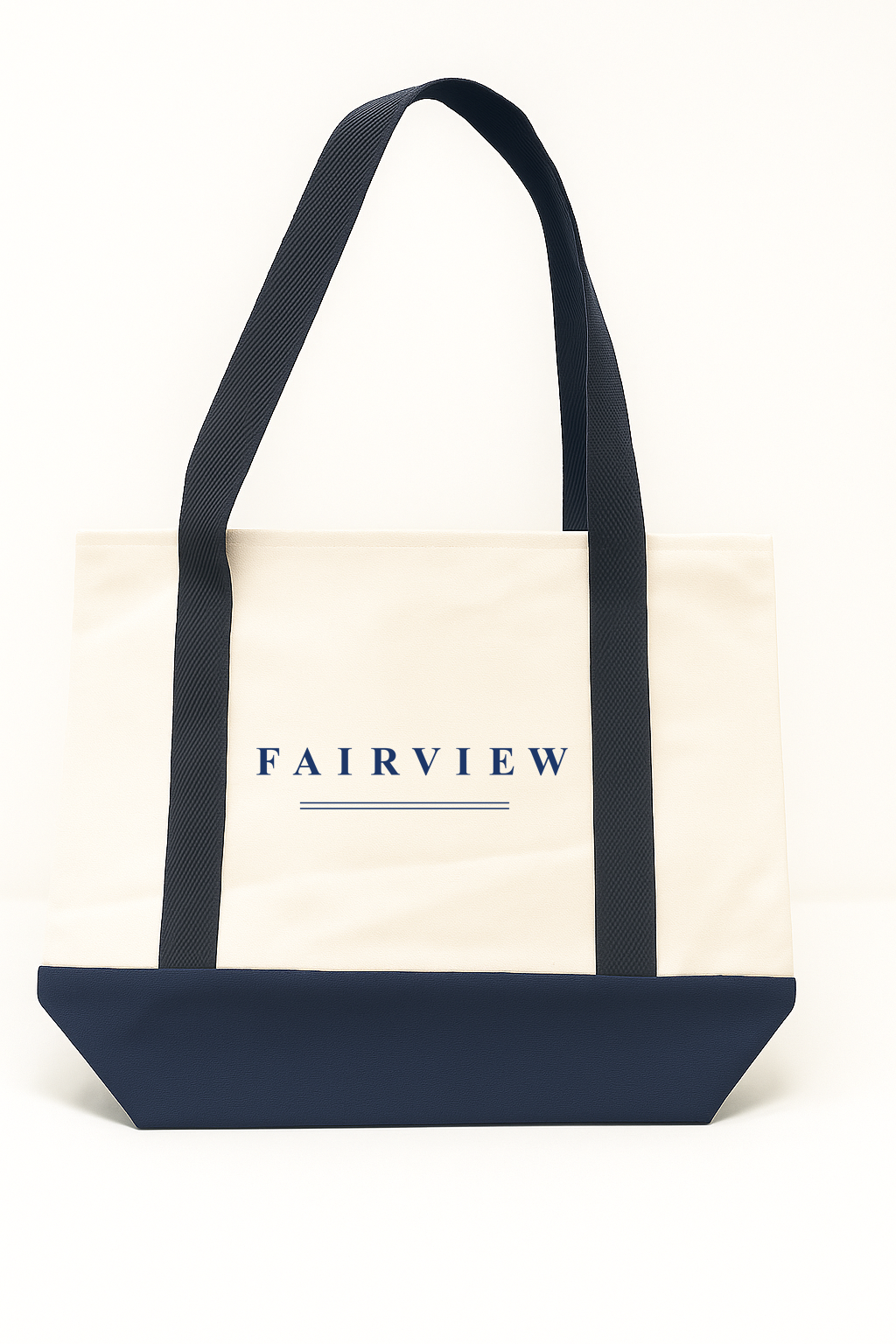Two Tone Cotton Tote Bag