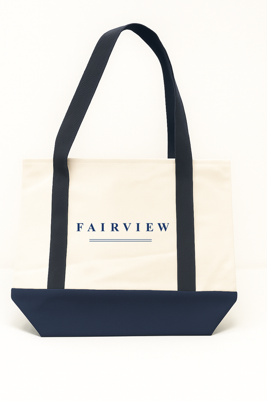 Two Tone Cotton Tote Bag